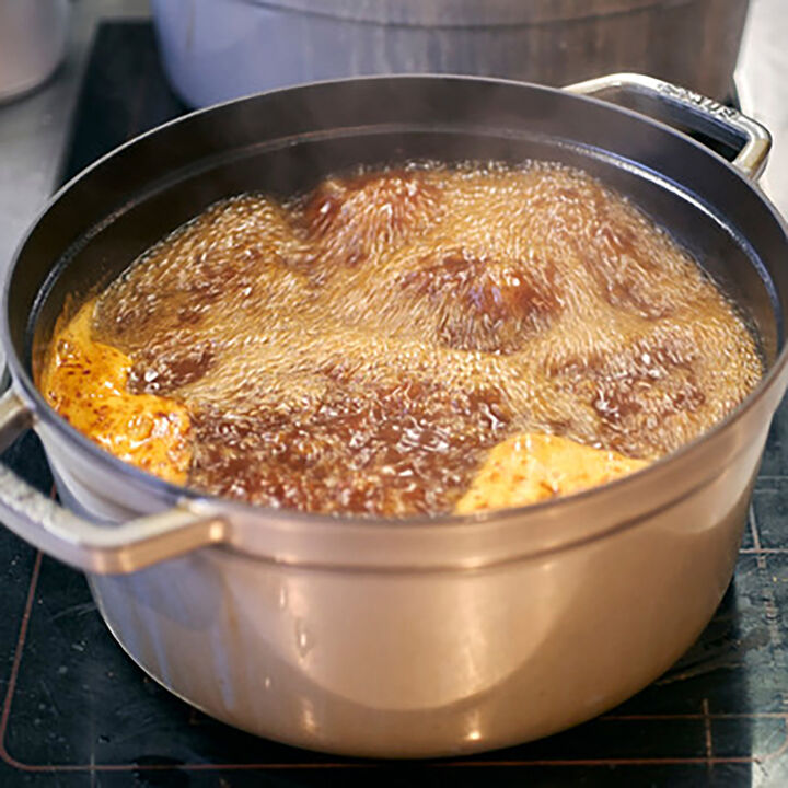 Staub Cast Iron Round Cocotte, Dutch Oven, 13.25-quart, serves 12+, Made in France, Matte Black