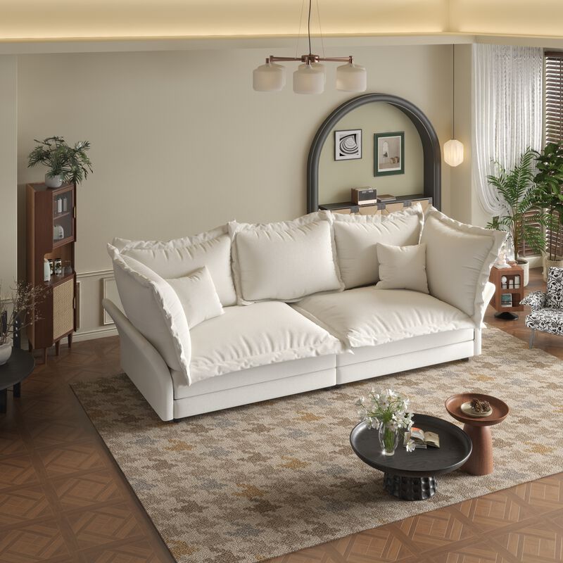Merax Modern Comfy Upholstered Sofa Cloud Couch