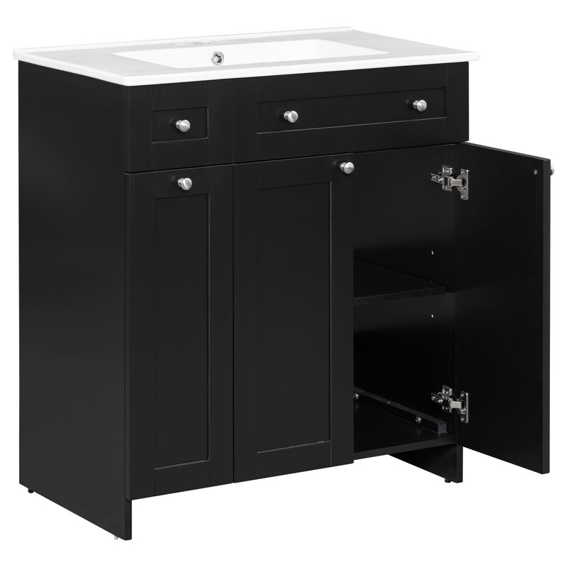 Merax Bathroom Vanity with Ceramic Sink