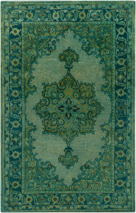 Mykonos MYK-5009 3'3' x 5'3' Green Rug