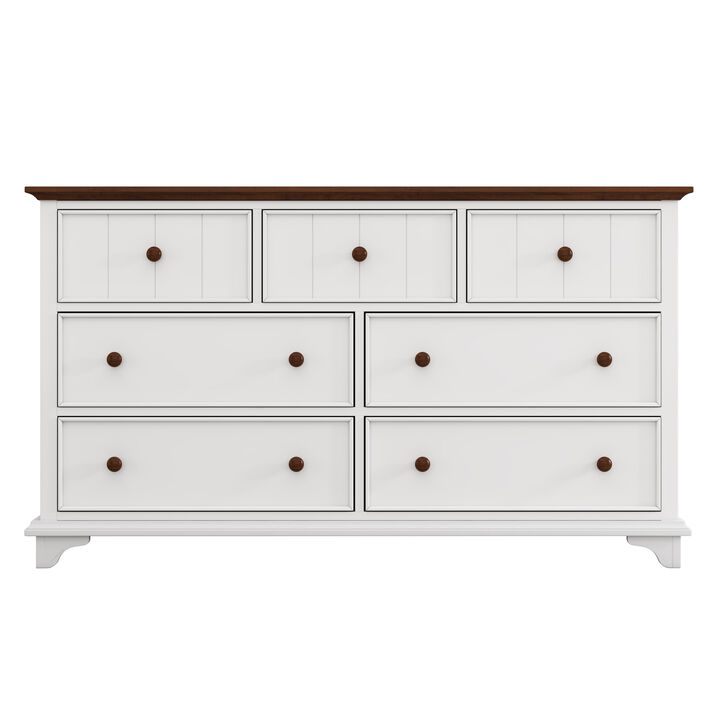 Merax Modern Wood 7 Drawers Dresser