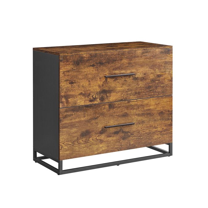 File Cabinet with 2 Drawers Sleek and Practical Office Storage Solution