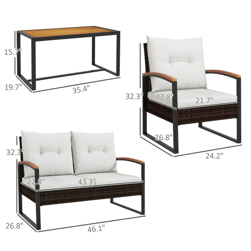 Garden Sofa Set – Comfortable Outdoor Seating for Patio, Backyard & Deck with Cushions