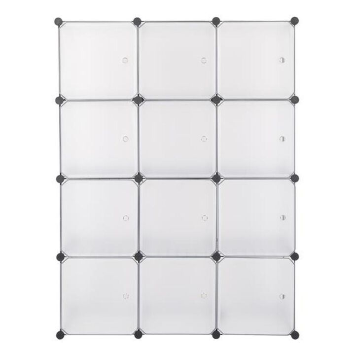 12-Cube Storage Shelf  Bookshelf, Closet Organizer, and Toy Storage Cabinet