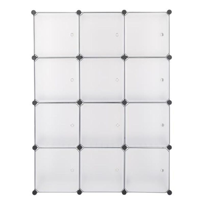 12-Cube Storage Shelf  Bookshelf, Closet Organizer, and Toy Storage Cabinet