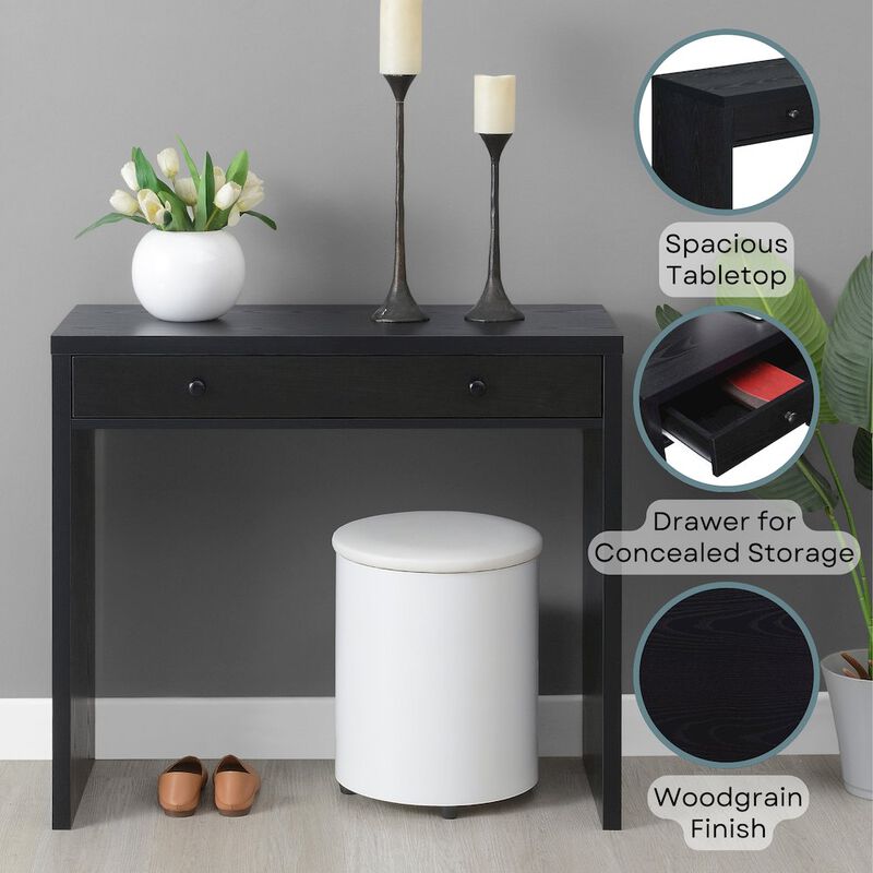 Convenience Concepts Northfield Desk/Hall Entryway Table with Drawer