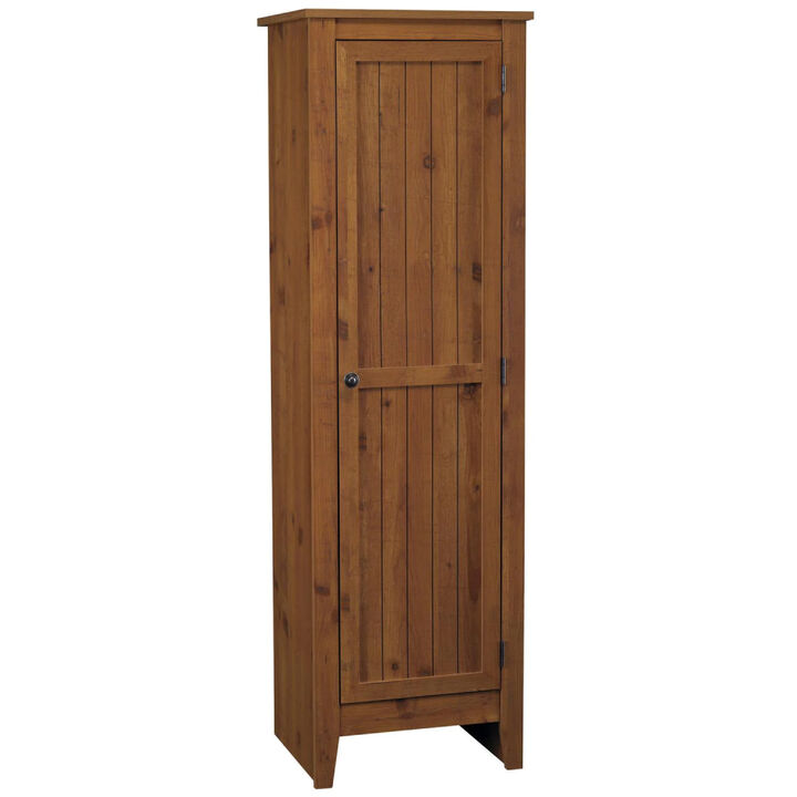 Ameriwood Home Milford Single Door Storage Pantry Cabinet, Old Fashioned Pine