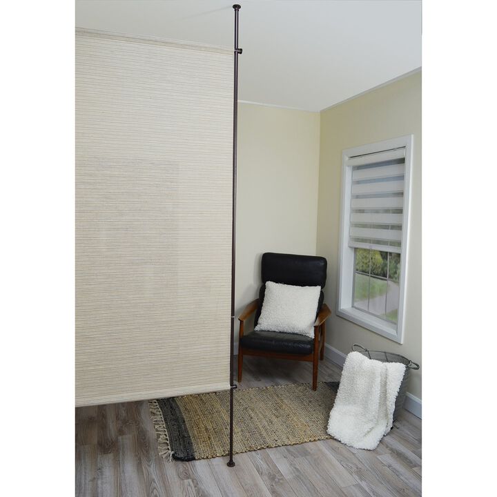 Rivergrass Jute Privacy Panel, 38" x 72", Adjustable Height