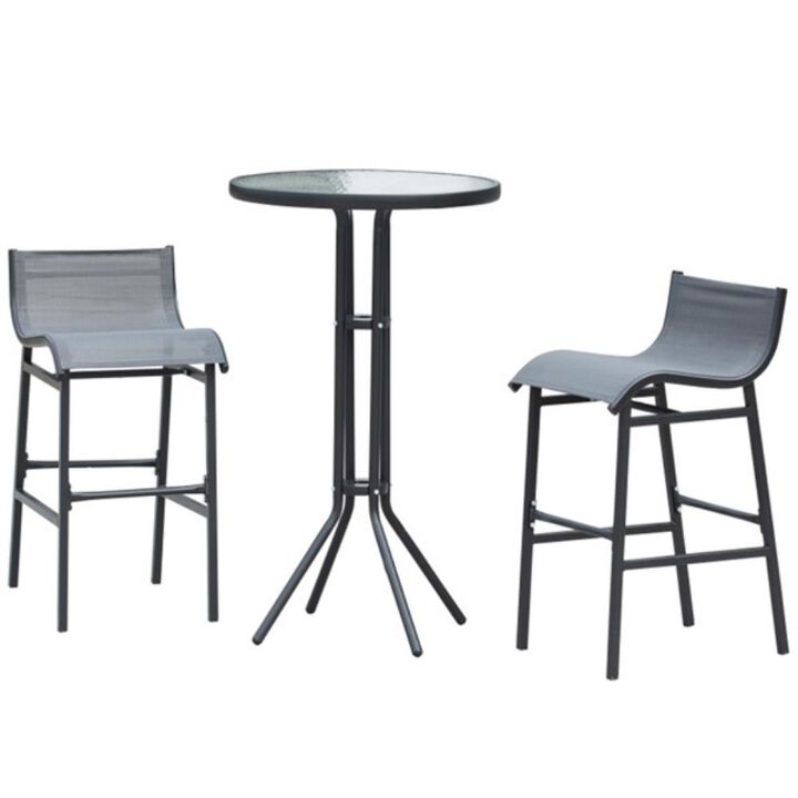 Set of Bar Chairs with Comfortable Seating for Home Bar