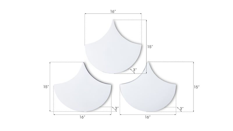 Scales Wall Tiles Set of 3