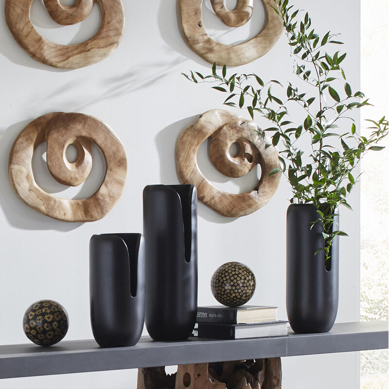 Interval Large Wood Vase