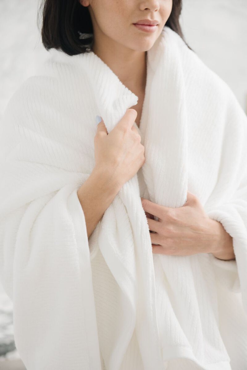 Ribbed Terry Bath Towels