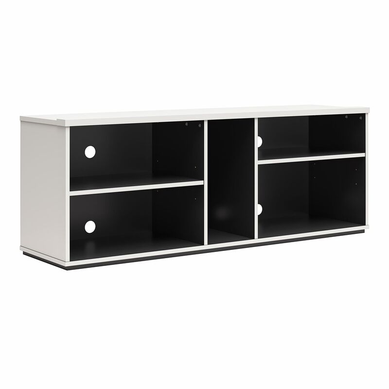 Shadow Gaming & Collectable Display Storage Bookcase, White and Matte Black