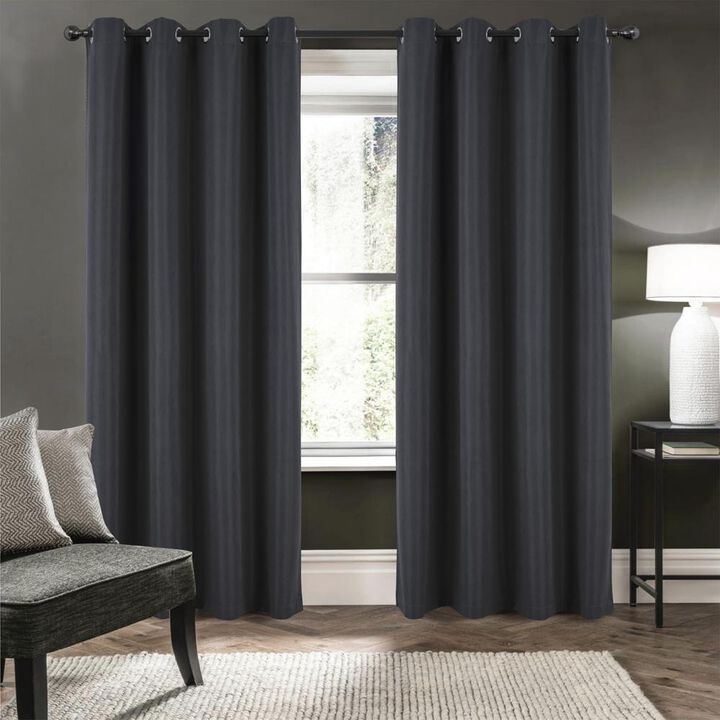RT Designers Collection Barron Two Pack Premium Grommet Curtain Panel