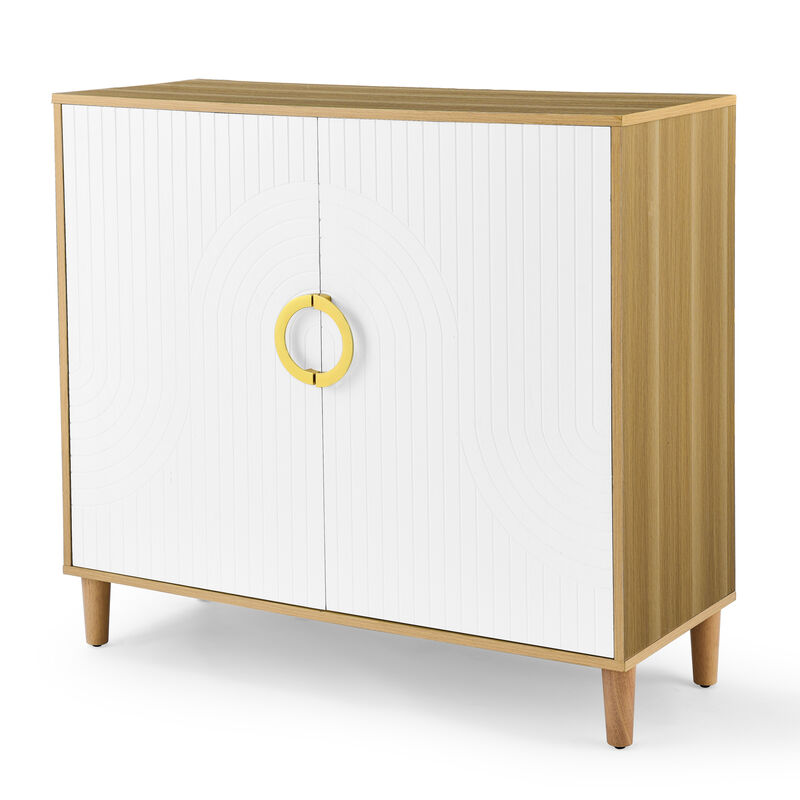 35.5 in.H Stoarge Accent Cabinet with Shelves