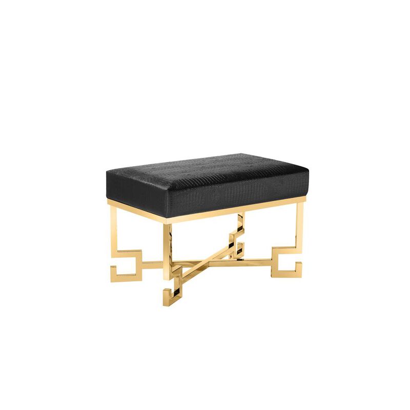 Dina Stool Gold Black