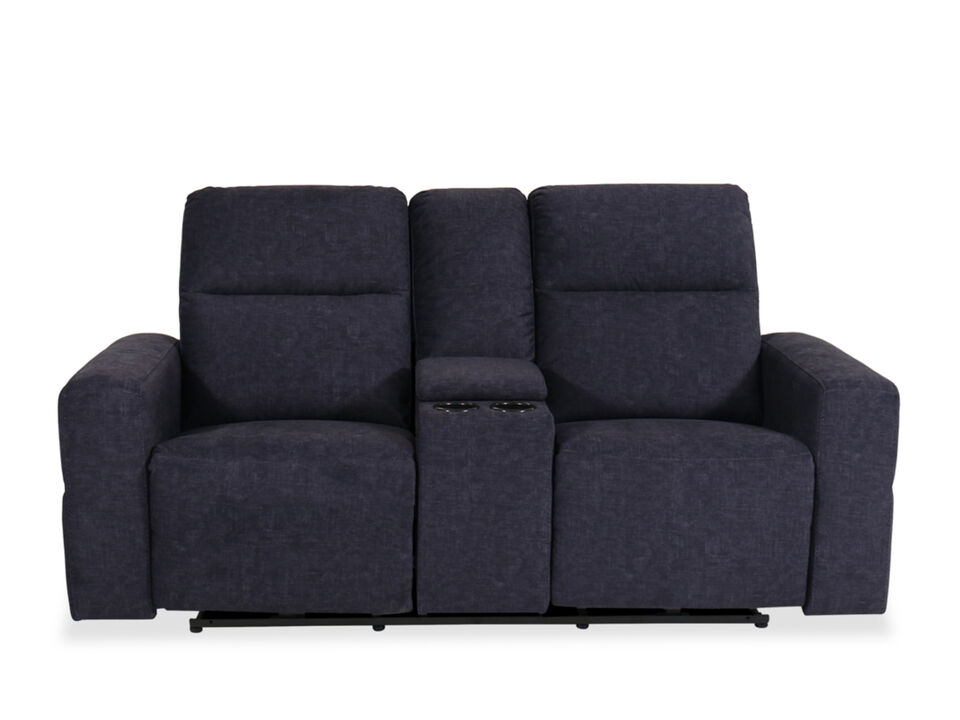 Denim Power Loveseat