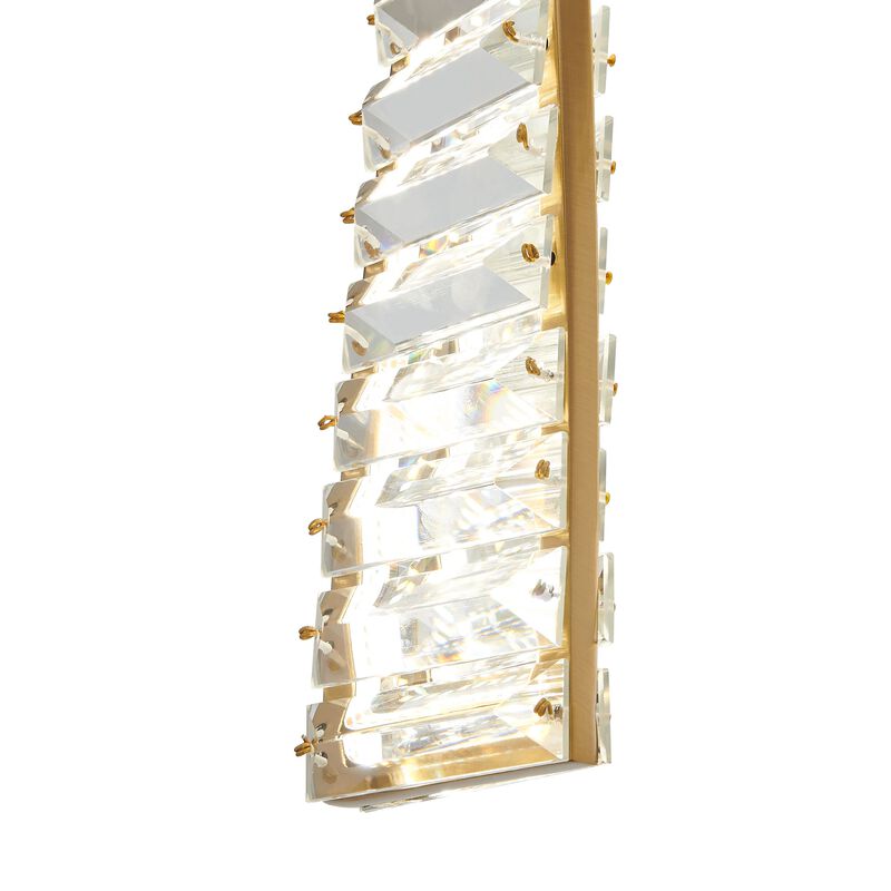 Efell Chandelier Gold Crystal Integrated LED CC Techology