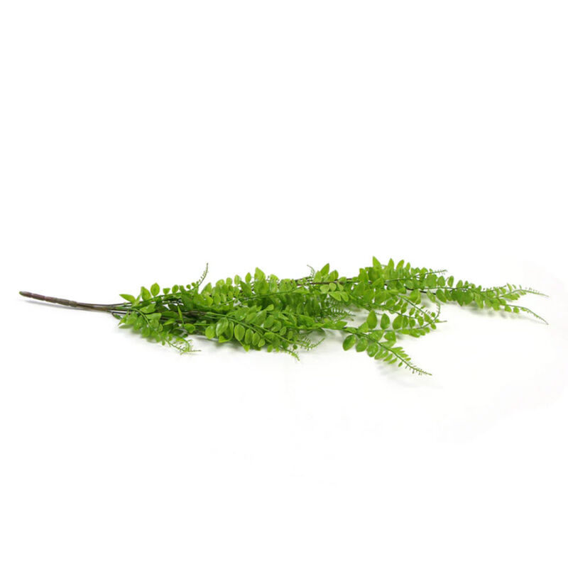 Artificial Light Green Hanging Button Fern Plant 31" UV Resistant