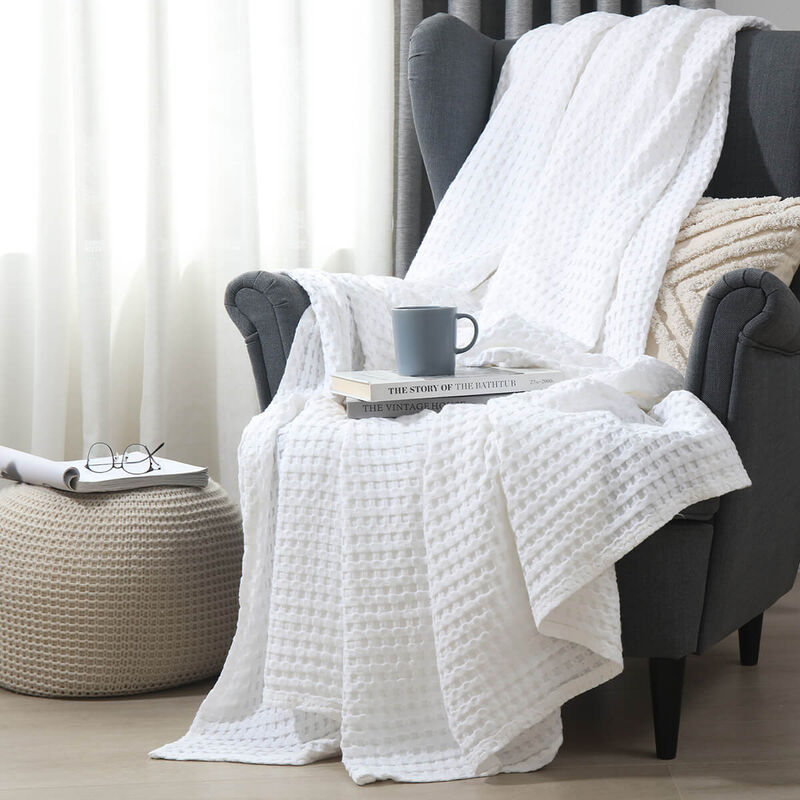 Egyptian Linens - Bamboo Waffle Blanket/Throw