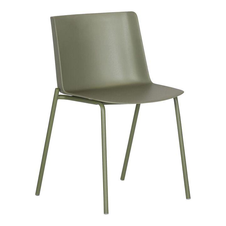Moe's Home Collection Silla Outdoor Dining Chair Sage Green-Set Of Two