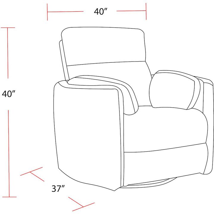 Parker Living Mega Ivory Swivel Power Glider Recliner