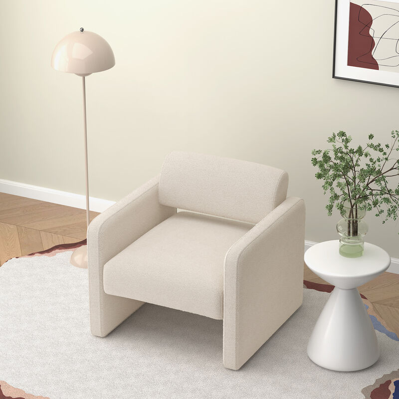 Merax Upholstered Single Sofa Chair with Armrests