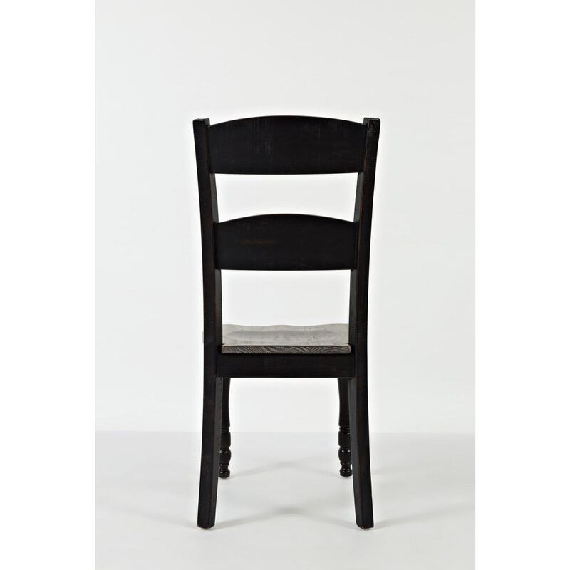 Jofran Rustic Reclaimed Pine Farmhouse Ladderback Dining Chair (Set of 2)