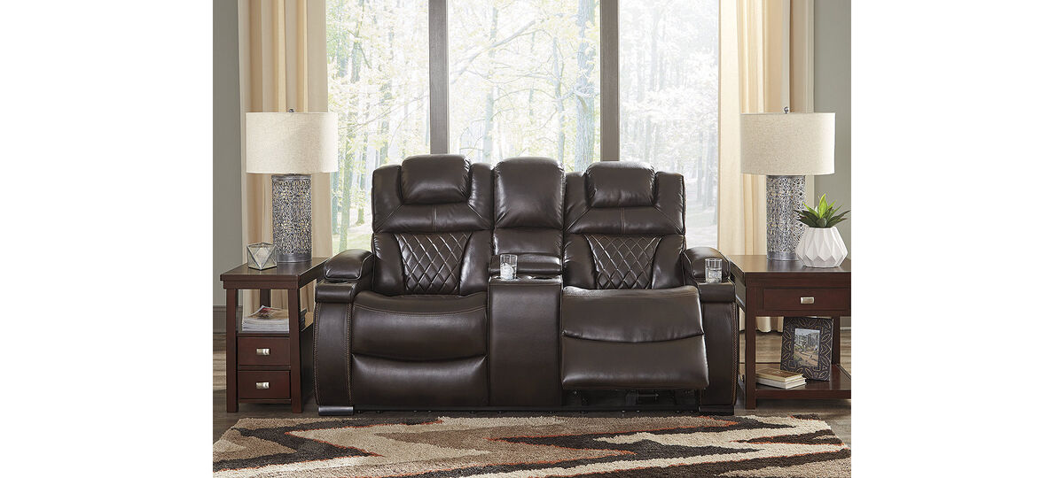 Warnerton PWR Recline Loveseat W/Console