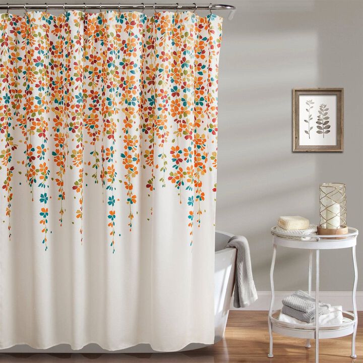 Chic Floral Flowers Shower Curtain – Nature-Inspired Design, Perfect for a Stylish Bathroom