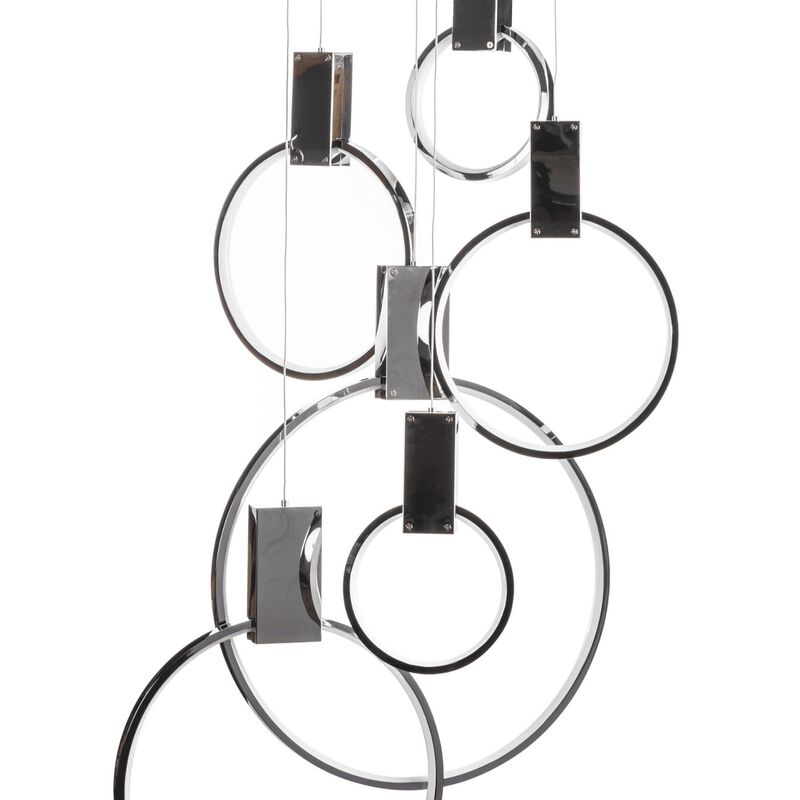 Hong Chandelier Chrome Metal Integrated LED Dimmable