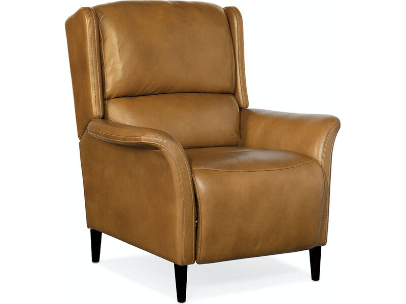 Deacon Leather Power Recliner in Camel