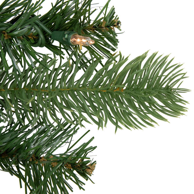 9' x 10" Pre-Lit Noble Fir Artificial Christmas Garland - Clear Lights