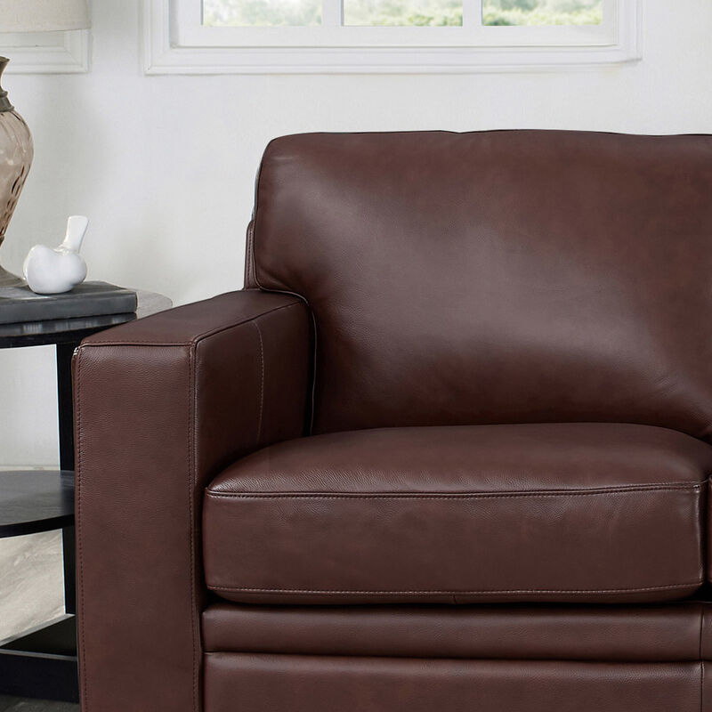 Dillon Top Grain Leather Loveseat