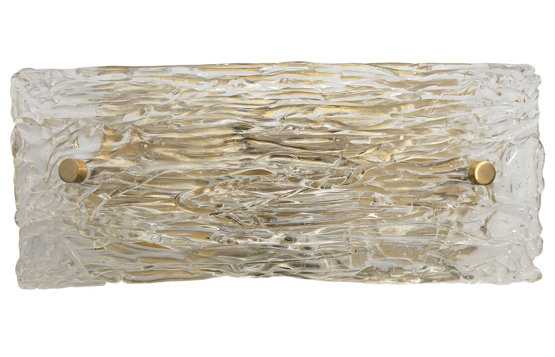 Swan Curved Glass Sconce