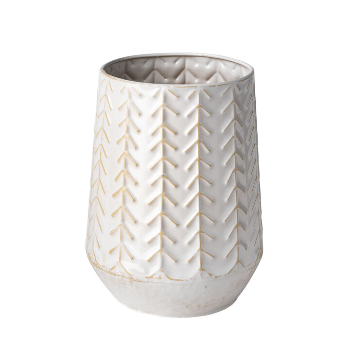 Gemma White Vase