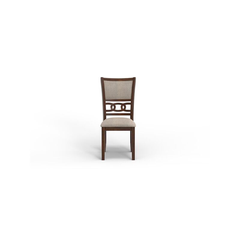 New Classic Furniture Gia 5-Piece 47 Wood Round Dining Set, Cherry