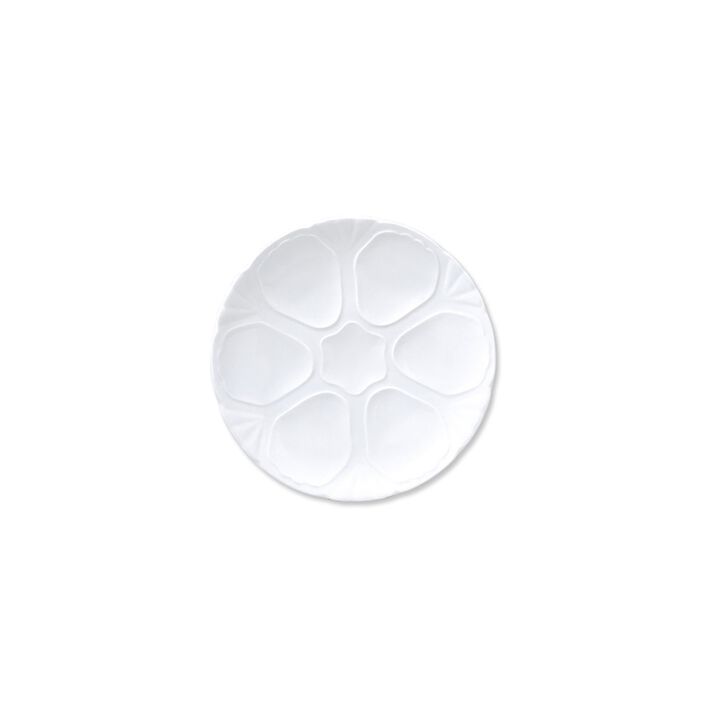 Porcelain Delta-Coupe dia.10.75" Round White Porcelain Plate