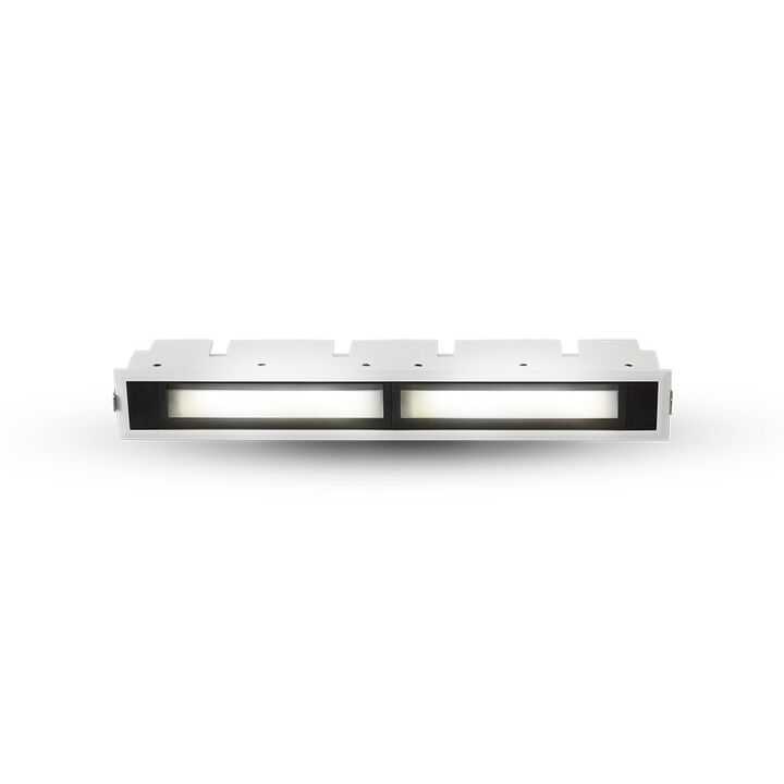 VONN Lighting LED Fixed Rcessed Wall Washer w/Trim VMDL000610E024WH, White