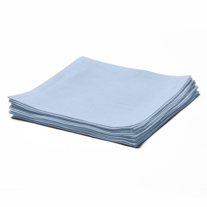 Solino Home 100% Pure Linen Cocktail Napkins 6 x 6 Inch Set of 12 | Fete