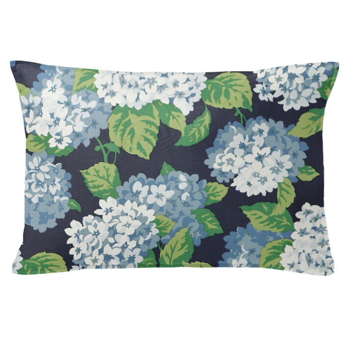 6ix Tailors Fine Linens Midnight Garden Navy Decorative Throw Pillows