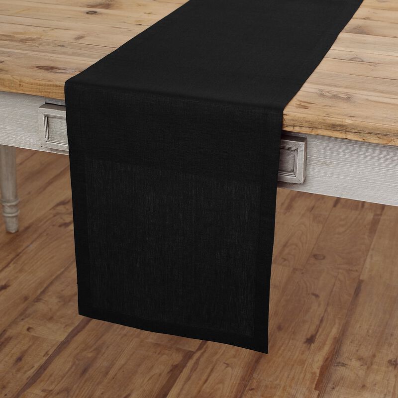 Solino Home 100% Pure Linen Table Runner | Fete for Valentine;s