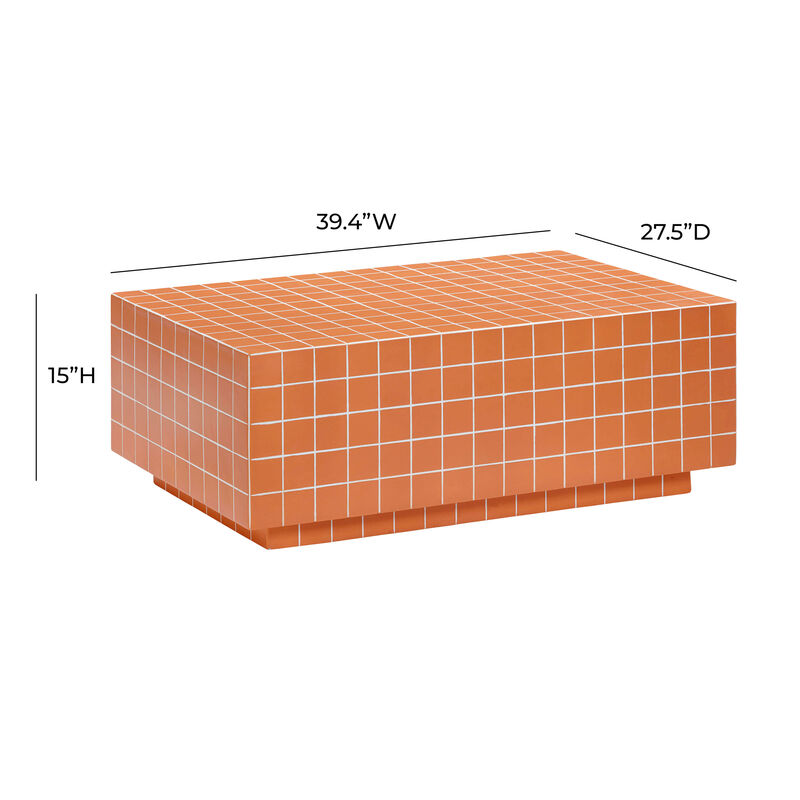 Mixie Taupe Tile Indoor / Outdoor Coffee Table