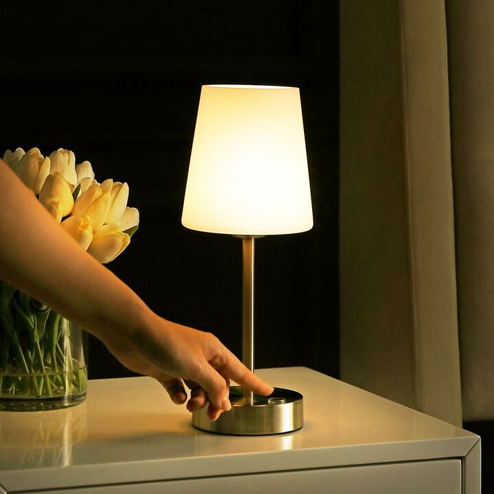 Carson Modern Minimalist Iron Rechargeable Integrated LED Table Lamp