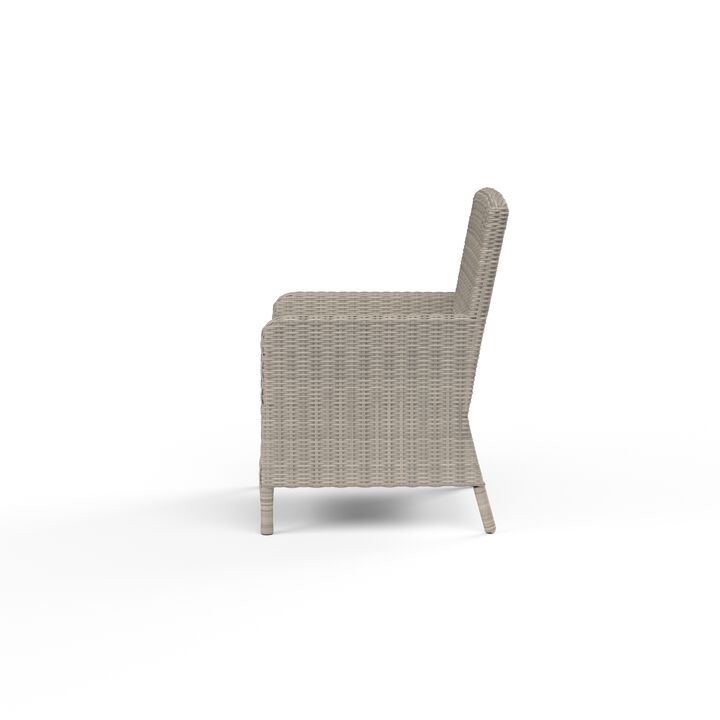 Manhattan Dining Chair in Linen Canvas w/ Self Welt