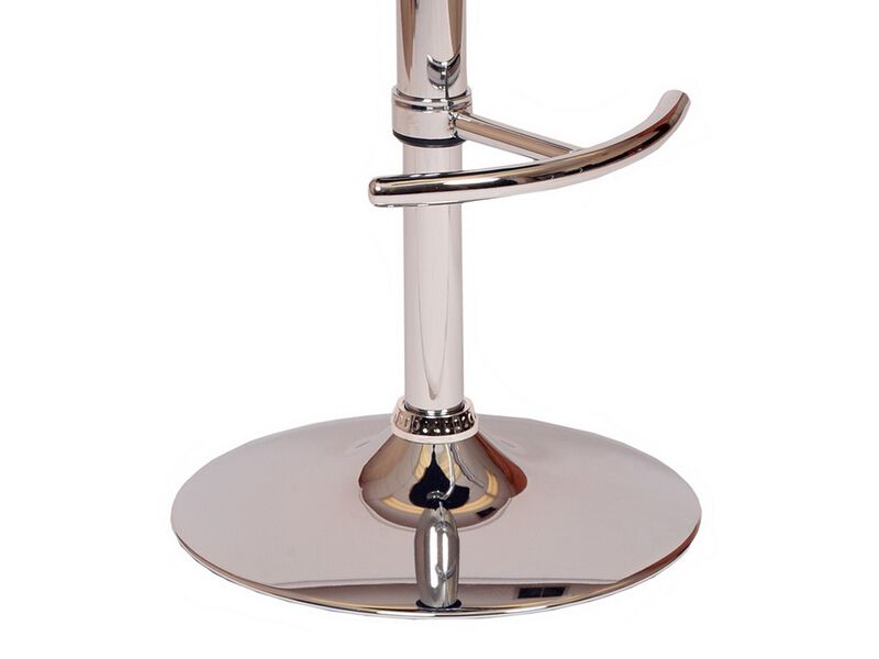Wooden Open Back Barstool with Adjustable Pedestal Base, Black and Brown-Benzara