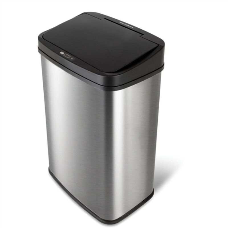 Hivvago Top 13 Gallon Stainless Steel Kitchen Trash Can with Motion Sensor Lid