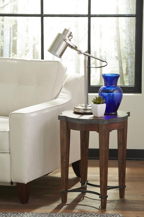 Trisha Yearwood Home Ginkgo Round Chairside Table