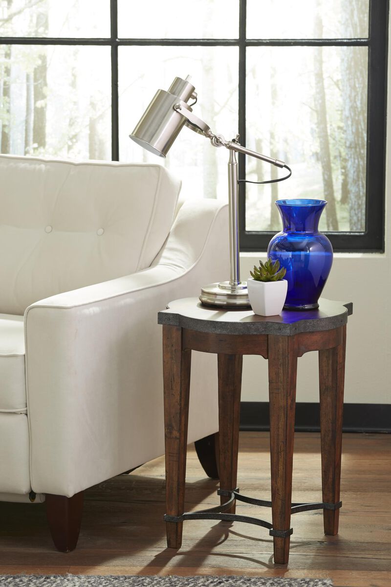 Trisha Yearwood Home Ginkgo Round Chairside Table