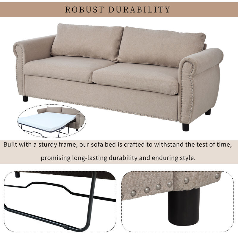 Merax 2-in-1  Sleeper Sofa Bed with Large Mattress